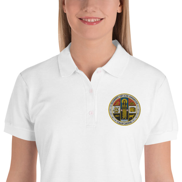 LA County Embroidered Women's Polo