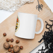 White glossy mug